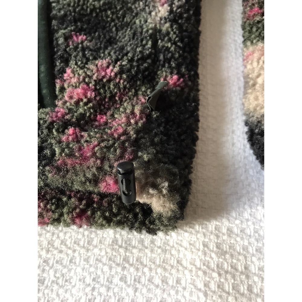 JOY LAB Women's 1/4 Zip Sherpa Pullover Sweatshirt Camo Print  Size M Medium - Picture 7 of 12